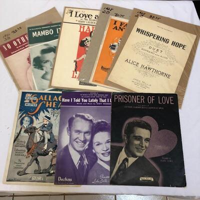 Lot 5 - Vintage Sheet Music