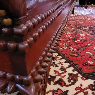 Lot 165: Western Cowboy Theme Settee Couch 84" long, 40" tall 