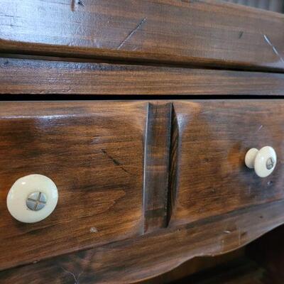 Lot 180: Ethan Allen China Hutch (60" Ã— 76")