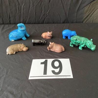LOT#19MB1: Lot of Assorted Hippos