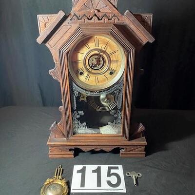 LOT#115LR: William Gilbert Levant Eastlake Clock