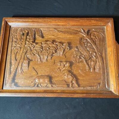 LOT#119LR: Believed to be Narra Wood Serving Trays