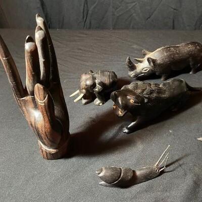 LOT#120LR: Rosewood Animals