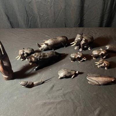 LOT#120LR: Rosewood Animals