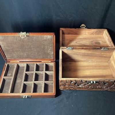 LOT#126LR: 3 Wooden Boxes