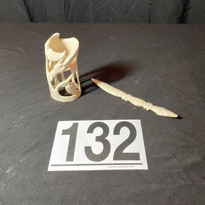 LOT#132LR: Believed to be African Ivory (FL ID REQ)