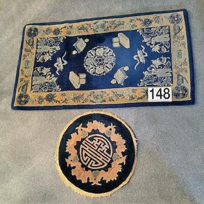 LOT#148LR: 2 Piece Wool Rug Lot