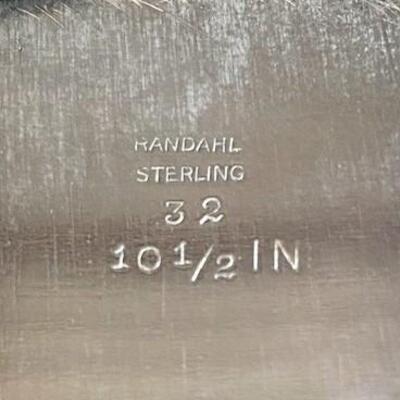LOT#164J: Marked Rondahl Sterling Plate [348g]