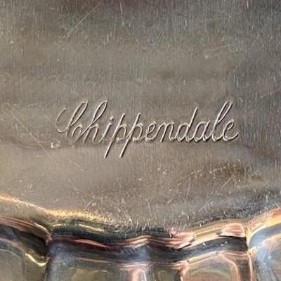 LOT#166J: Marked Gorham "Chippendale" Sterling Charger [412g]
