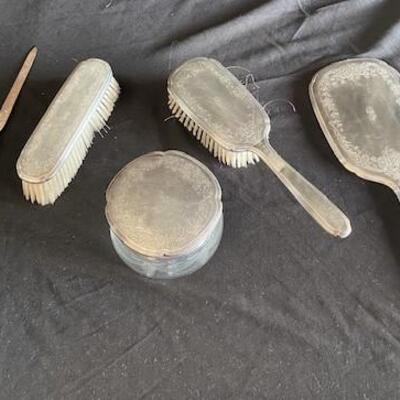 LOT#168J: Marked Sterling R. Blackington & Co Vanity Set