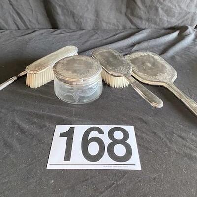 LOT#168J: Marked Sterling R. Blackington & Co Vanity Set