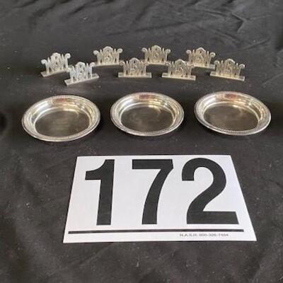 LOT#172J: Marked Sterling (Taxco & Other) Table Items [209g]
