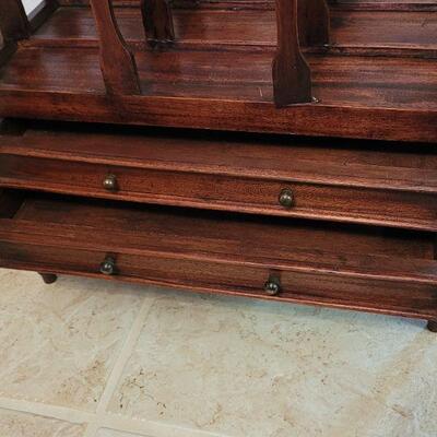 Lot 213: Magazine Stand with 2 Drawers