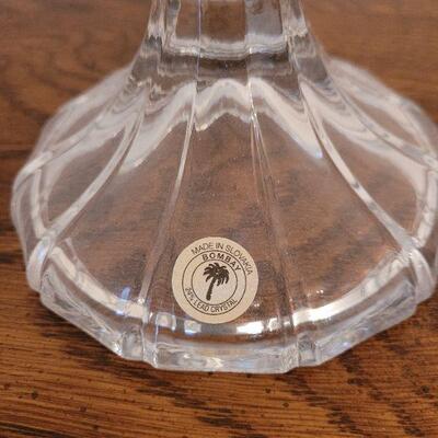 Lot 224: BOMBAY Crystal Pedestal Bowl