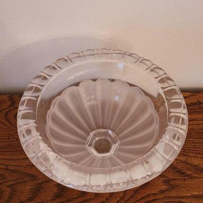 Lot 230: BOMBAY Crystal Pedestal Bowl