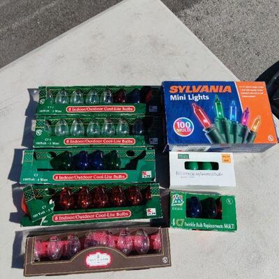 Christmas lights and bulbs