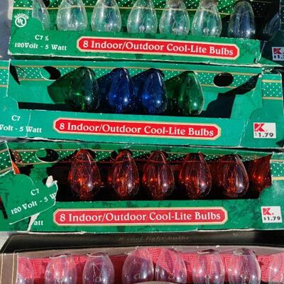 Christmas lights and bulbs