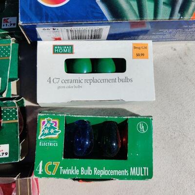 Christmas lights and bulbs