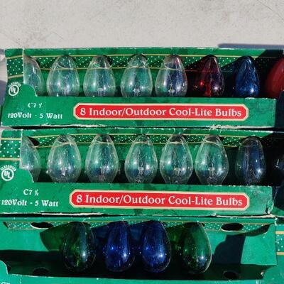 Christmas lights and bulbs