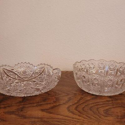 Lot 231: Cut Crystal Bowls