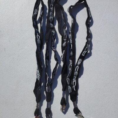 Four Porsche lanyards