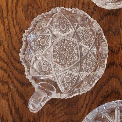 Lot 233: (3) Cut Crystal Dishes