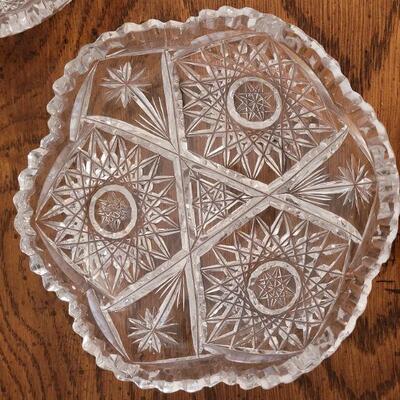 Lot 233: (3) Cut Crystal Dishes