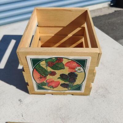 Small wooden basket