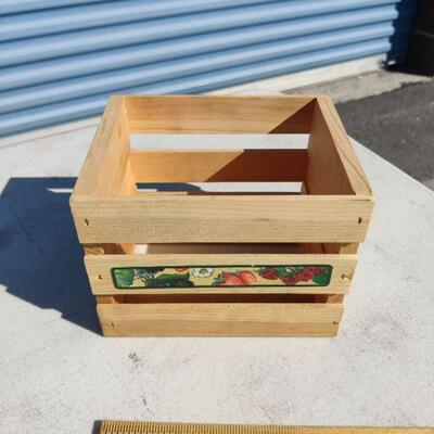 Small wooden basket
