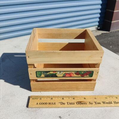 Small wooden basket