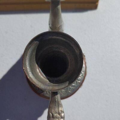 Small decorative metal teapot