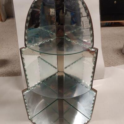 Near antique Corner mirrored knick knack Shelf