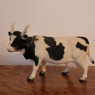 Lot 239: Vintage Velvet Plastic Cow