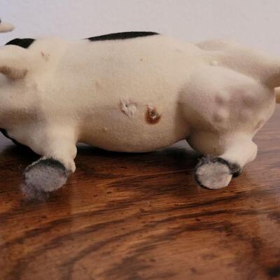 Lot 239: Vintage Velvet Plastic Cow