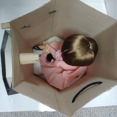 Vintage doll with case