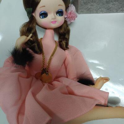 Vintage doll with case