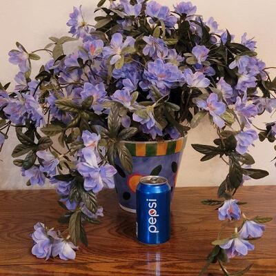 Lot 243: Purple Silk Flowers 