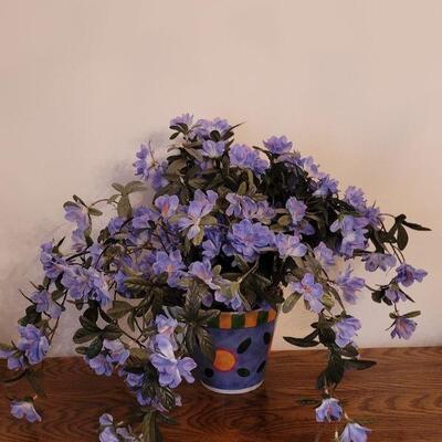 Lot 243: Purple Silk Flowers 