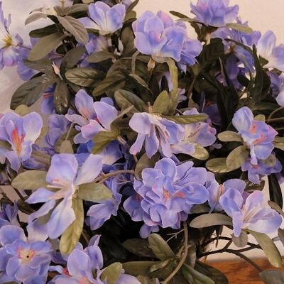 Lot 243: Purple Silk Flowers 