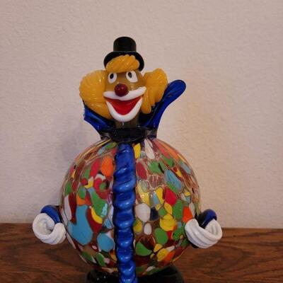 Loy 245: Blown Glass Clown (Collar Chipped on one side)