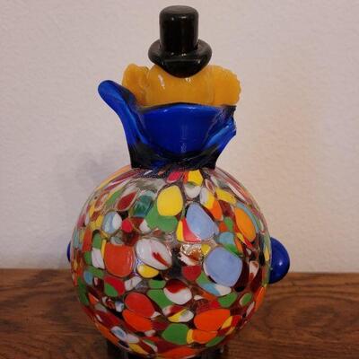 Loy 245: Blown Glass Clown (Collar Chipped on one side)