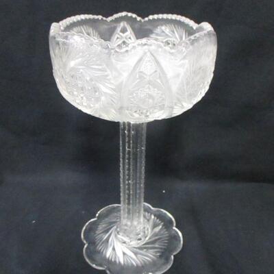 Lot 33 - Clear Crystal Long Stem Glass