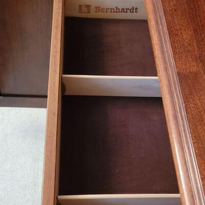 Lot 248: Bernhardt Cherry China Cabinet (63" Ã— 77.5")