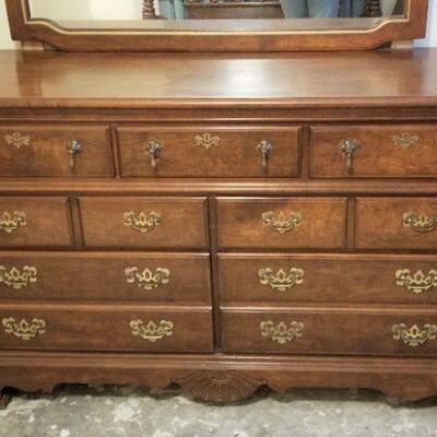 Lot #91  Bedroom Dresser with Mirror - good condition.