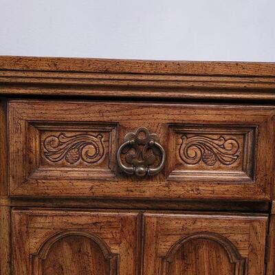 Lot 250: Vintage Buffet or Dresser 69" Ã— 19" Ã— 31"