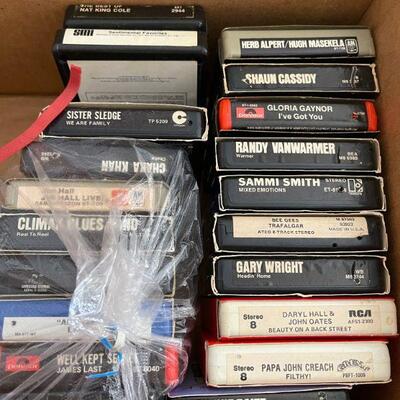 20 Eight track tapes 