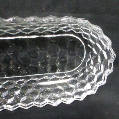 Lot 45 - Clear Crystal Serving Dish 