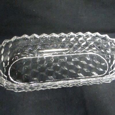 Lot 45 - Clear Crystal Serving Dish 