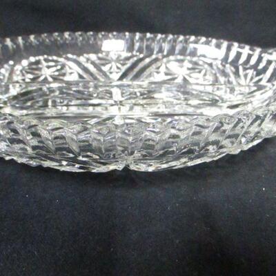 Lot 51 - Clear Crystal Divided Serving Dish