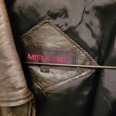 Lot 294: Indiana Jones Style -Mirage Mens Leather Bomber Jacket (Large)